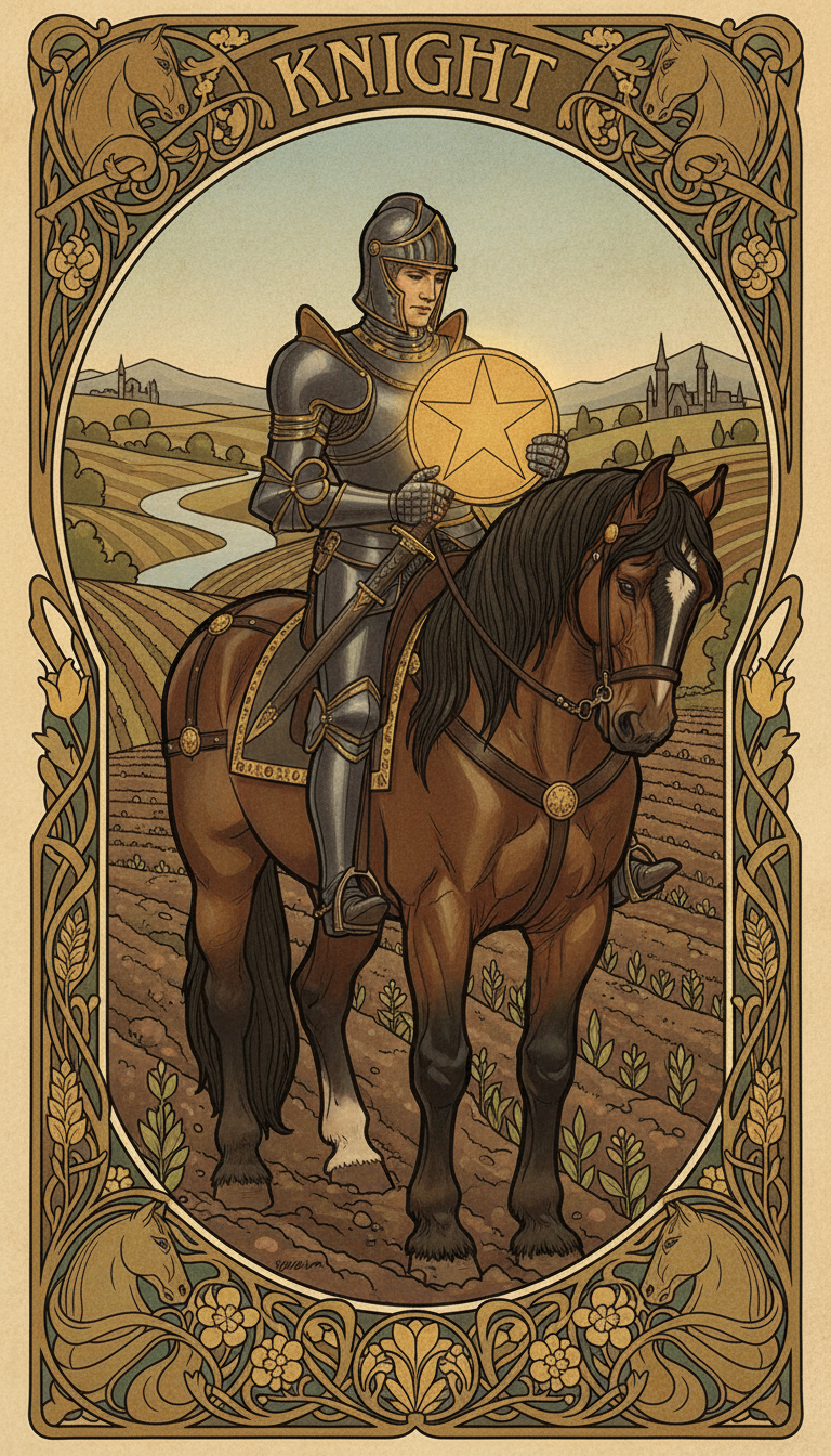 Knight of Pentacles tarot card